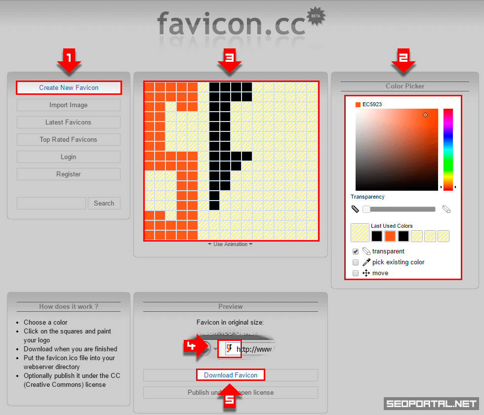 Создание Favicon в онлайн-генераторе